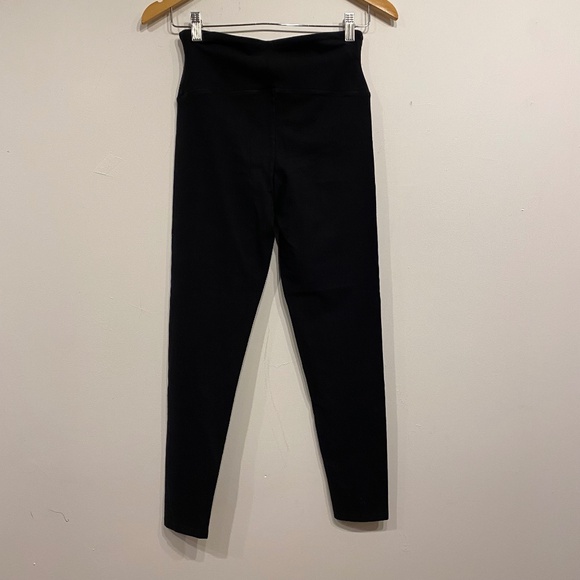 Yummie Tummie Black Ribbed High Waisted Leggings Size Medium - Picture 1 of 5
